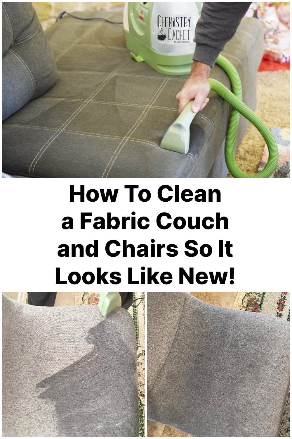 How To Clean A Fabric Couch and Chairs So They Look Like New