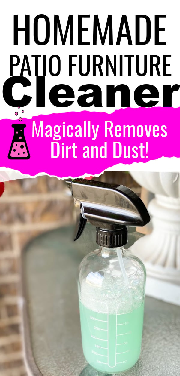 homemade patio furniture cleaner for spring and summer