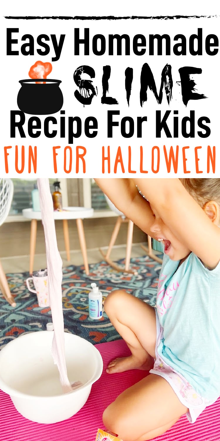 homemade slime recipe for kids great for halloween