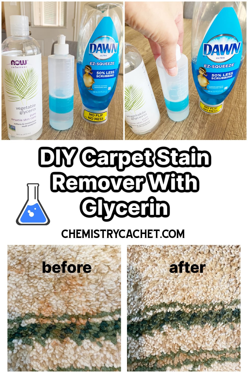 DIY Carpet Stain Remover With Glycerin