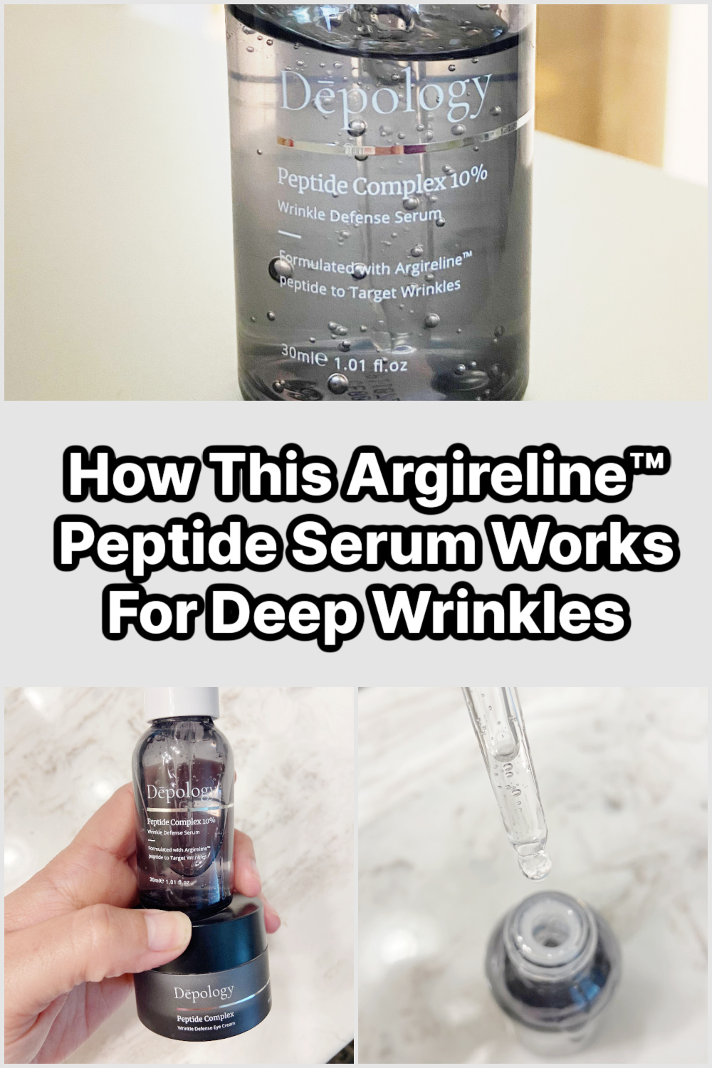 How This Argireline™ Peptide Serum Works For Deep Wrinkles