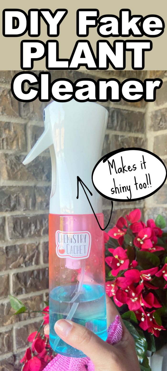homemade fake plant cleaner