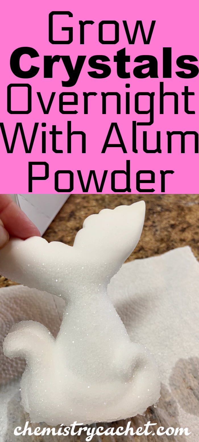 growing crystals with alum powder