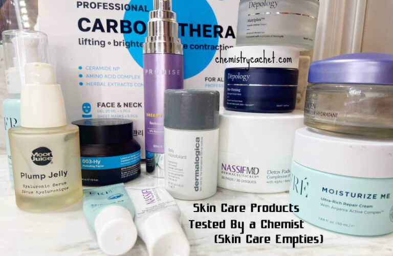 Skin Care Products Tested By a Chemist (Skin Care Empties)