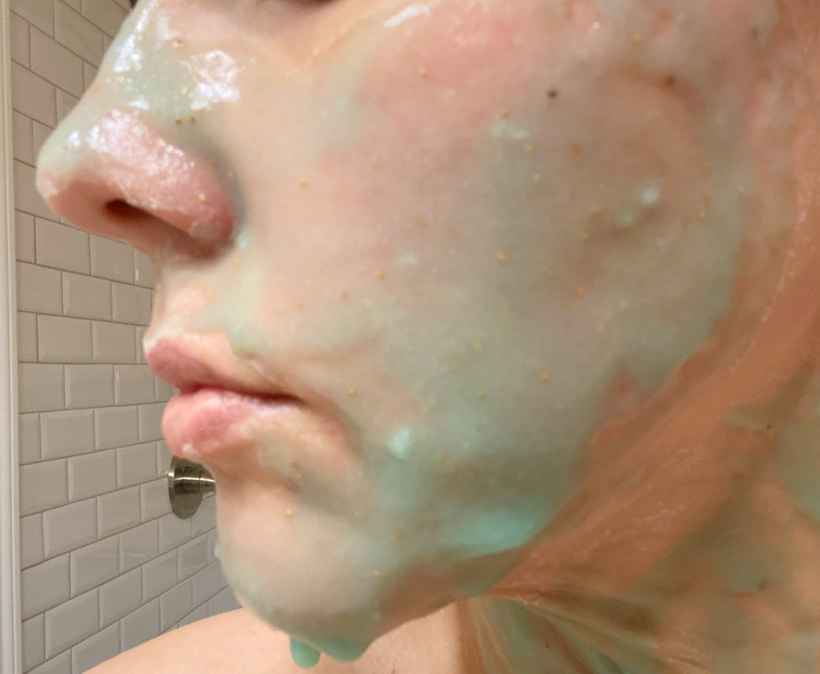 simple jelly mask on your skin