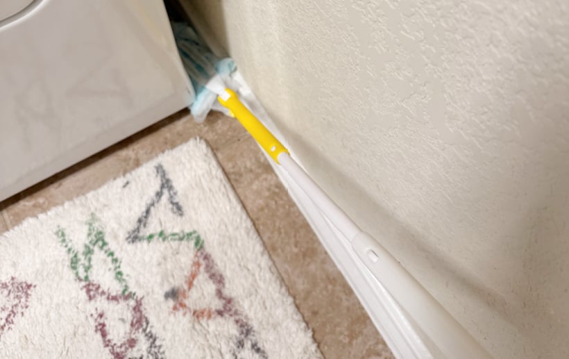 dusting under dryers