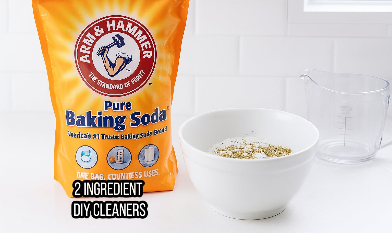 baking soda and tea DIY cleaner recipe
