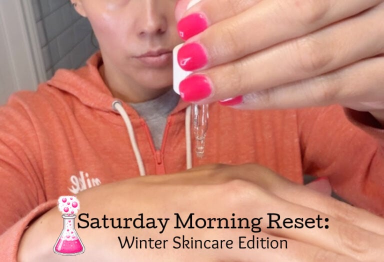 Saturday morning reset, winter skincare edition recommended by a chemist