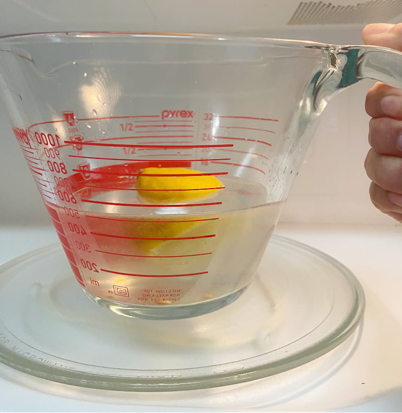 deep cleaning with vinegar to loosen grime