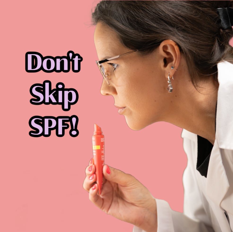 a chemist using SPF
