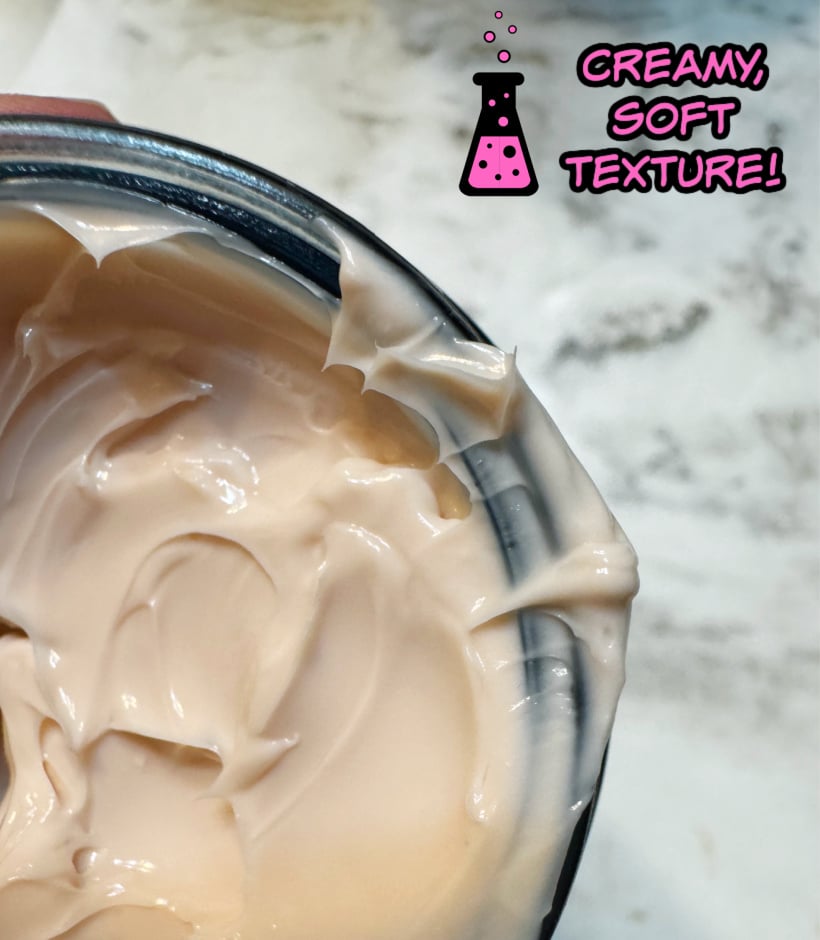 creamy soft texture for prebiotic overnight plumping facial