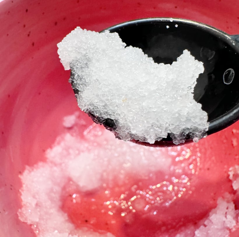texture of citric acid paste