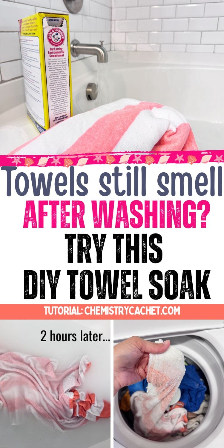 DIY towel soak for musty towels