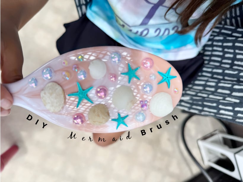 diy mermaid brush easy tutorial