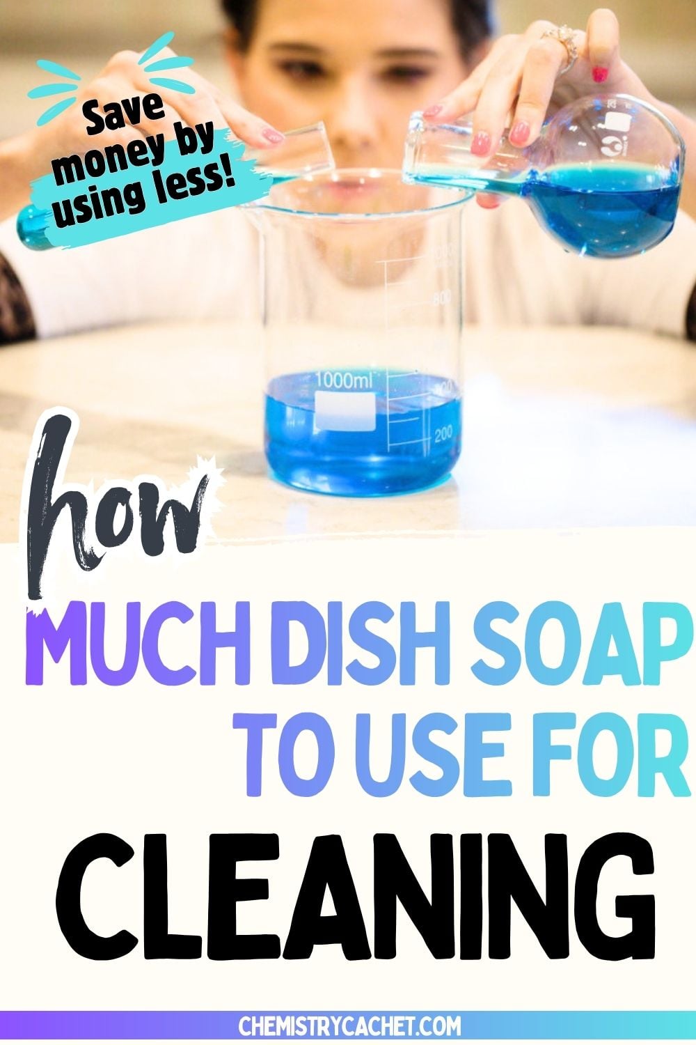 how much dish soap to use for cleaning