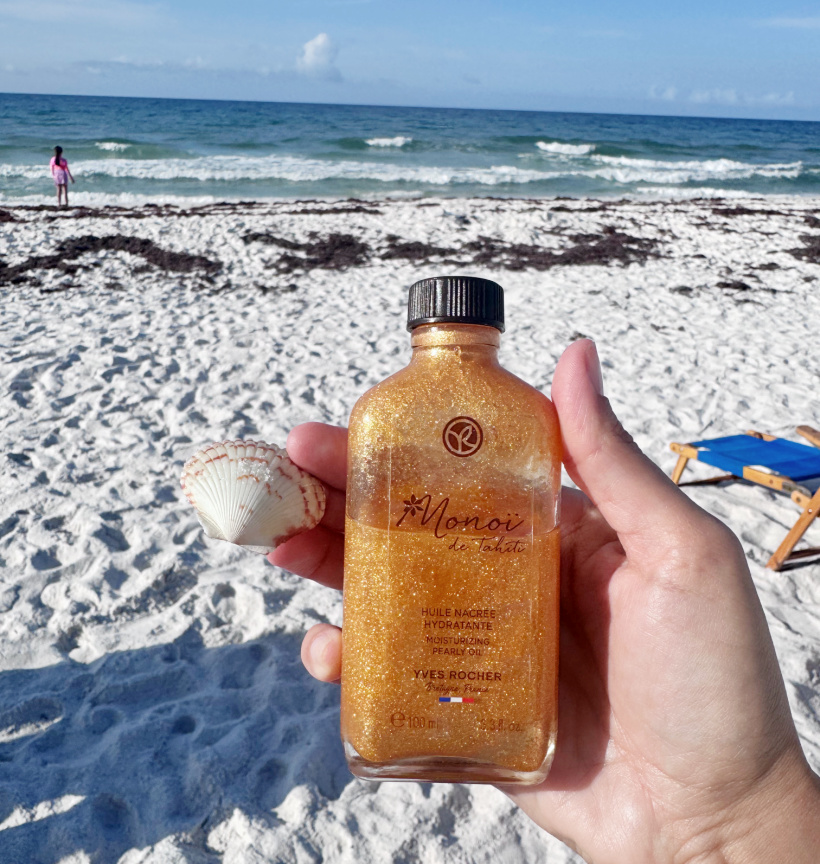 summer skincare shimmery Monoi oil Yves Rocher