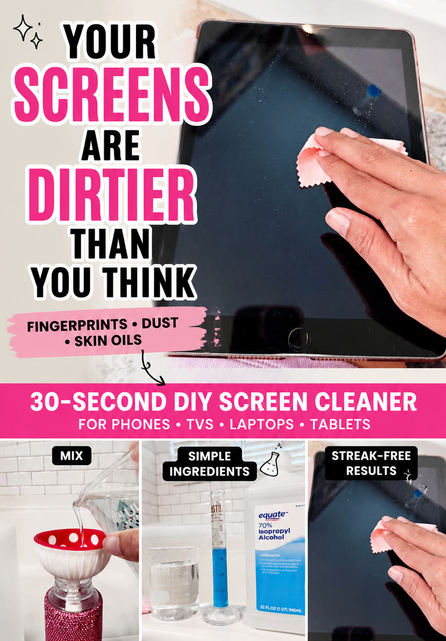 diy screen cleaner