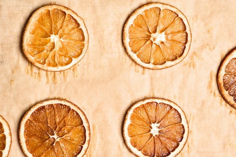 dried orange garland